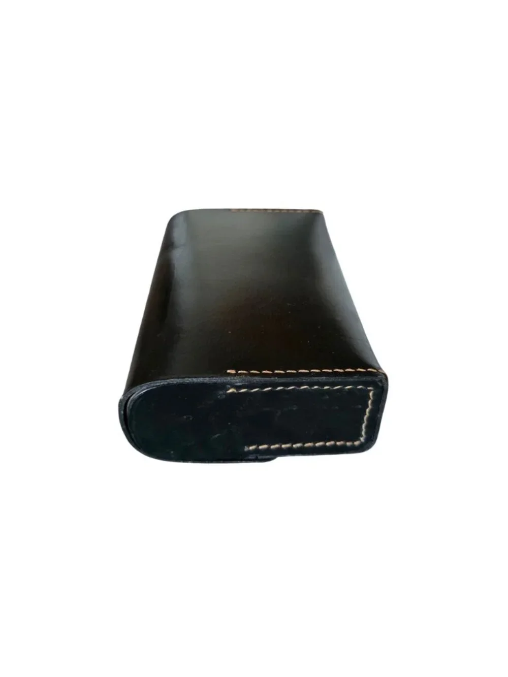 Vintage Marlboro Advertising Black Leather Cigarette and Tobacco Pouch Case